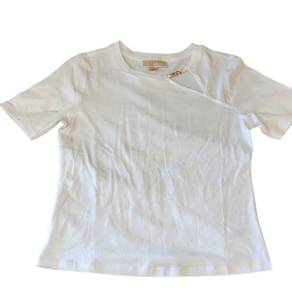 Michael Kors White Short Sleeve Tee